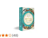Buchcover "Reisen im Mittelalter" von Anthony Bale. Zeigt eine Weltkarte und Szenen von Pilgern und Rittern.