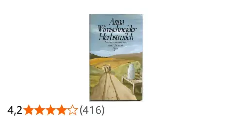 Das Cover des Buches "Herbstmilch" zeigt eine ländliche Szene mit Kühen auf einem Feldweg und einer Milchkanne.