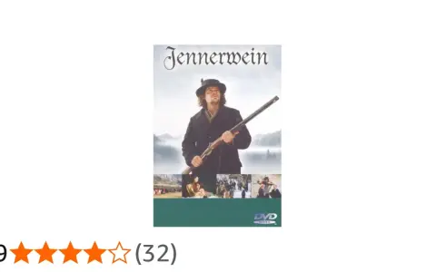DVD-Cover "Jennerwein", ein Filmklassiker der bayerischen Heimatfilme. Ein Mann mit Gewehr und Hut vor nebliger Bergkulisse.