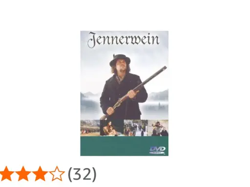 DVD-Cover "Jennerwein", ein Filmklassiker der bayerischen Heimatfilme. Ein Mann mit Gewehr und Hut vor nebliger Bergkulisse.